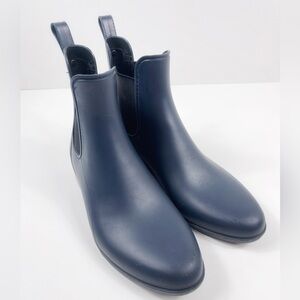 Sam Edelman Womens Size 9 Tinsley Matte Blue Rubber Rain Boots Waterproof Preppy